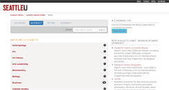 Desktop Screenshot of libguides.seattleu.edu