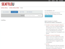 Tablet Screenshot of libguides.seattleu.edu